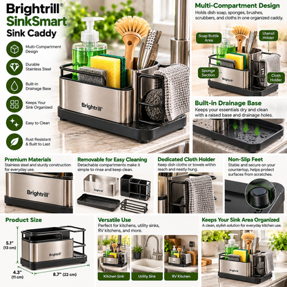 Brightrill® SinkSmart Sink Caddy
