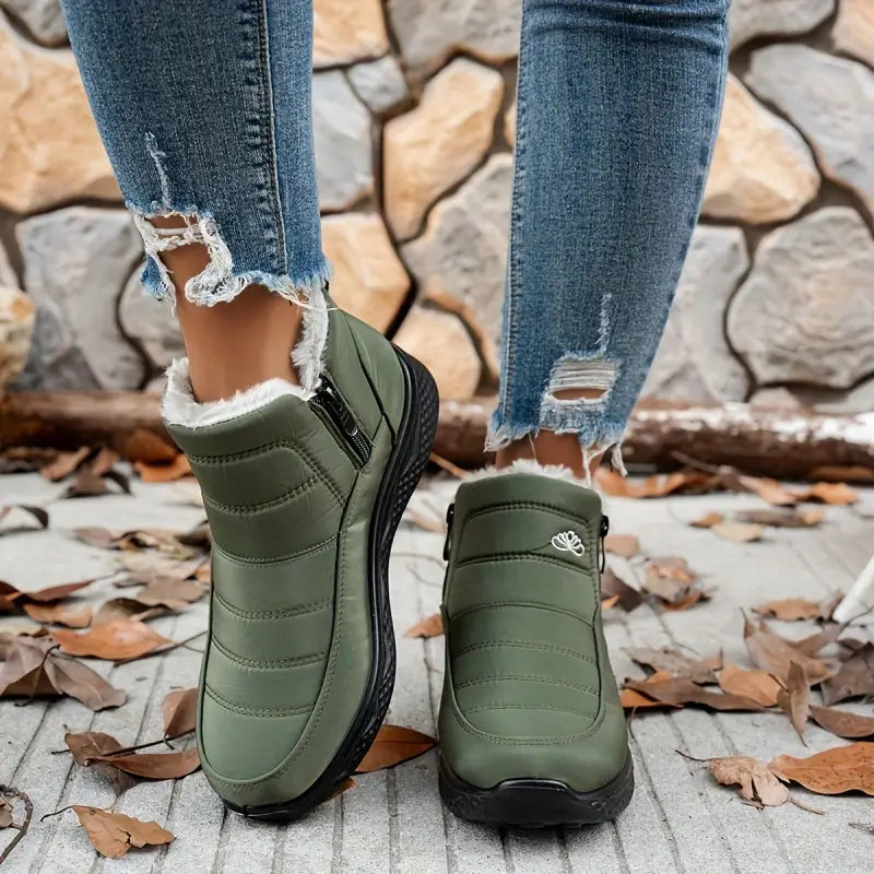 🔥LAST DAY: 80% OFF | Limited Time Sale: Women’s Insulated Snow Boots – Waterproof & Fur-Lined