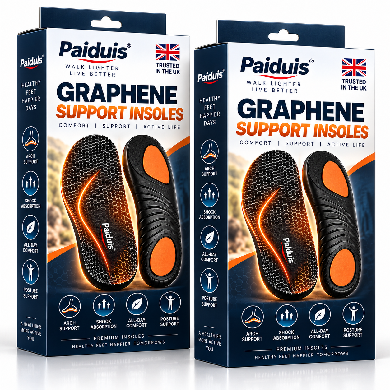 2 Pairs – Walk Lighter Every Day