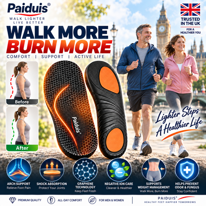 🔥 LAST DAY: 80% OFF | Graphene Slimming Insoles | Weight Management Foot Support