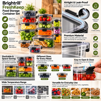 Brightrill® FreshKeep Food Storage Container Set