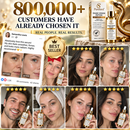 🔥 LAST DAY: 80% OFF |Purelora® Snake Venom Peptide Renewal Serum – Firming, Fine Lines & Visible Marks Care
