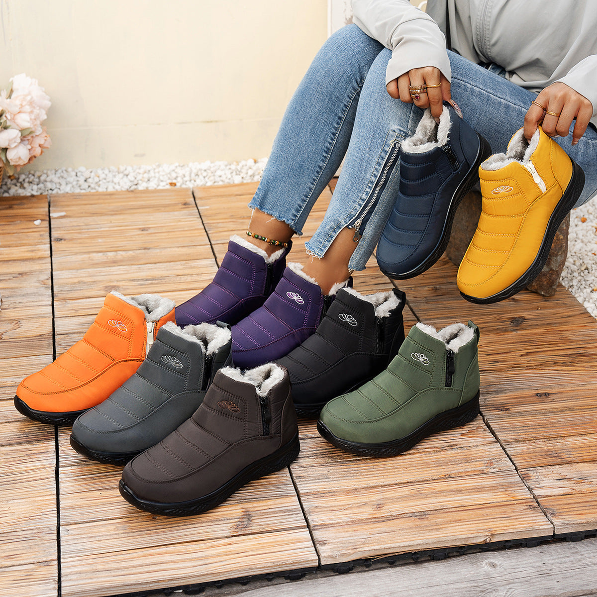 🔥LAST DAY: 80% OFF | Limited Time Sale: Women’s Insulated Snow Boots – Waterproof & Fur-Lined
