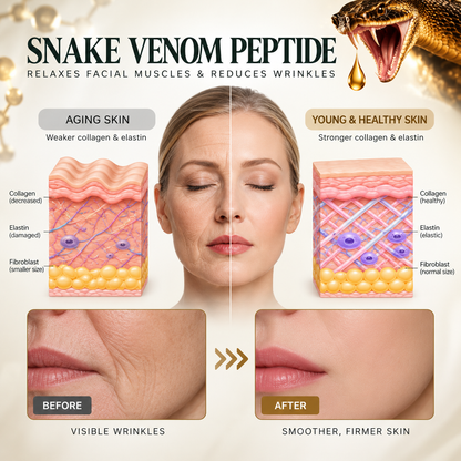 🔥 LAST DAY: 80% OFF |Purelora® Snake Venom Peptide Renewal Serum – Firming, Fine Lines & Visible Marks Care