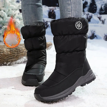 🔥 SAVE $17 |Warm Winter Ankle Booties for Women, Water‑Repellent Non‑Slip Arch Support Faux Fur Lined All‑Day‑Comfort Walking Boots