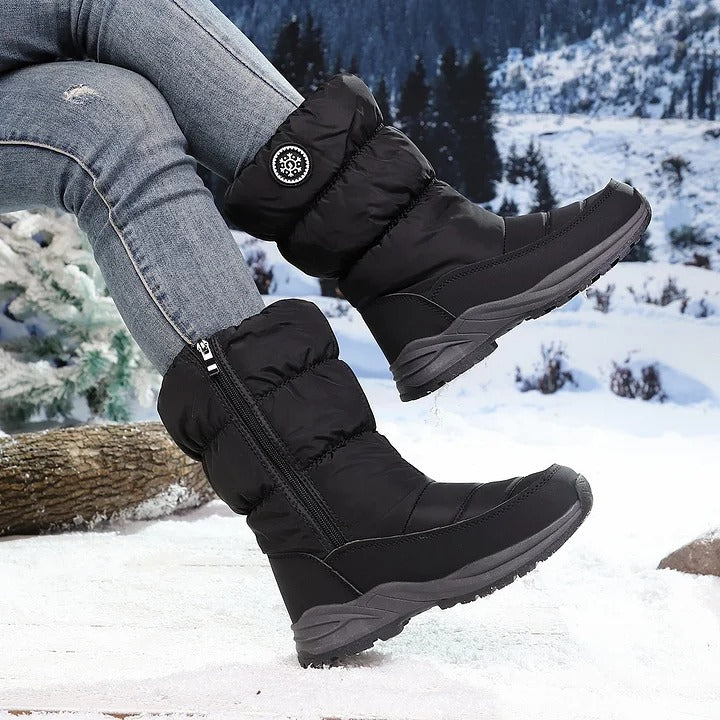 🔥 SAVE $17 |Warm Winter Ankle Booties for Women, Water‑Repellent Non‑Slip Arch Support Faux Fur Lined All‑Day‑Comfort Walking Boots