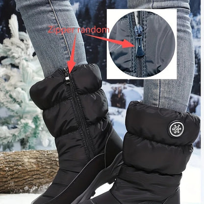 🔥 SAVE $17 |Warm Winter Ankle Booties for Women, Water‑Repellent Non‑Slip Arch Support Faux Fur Lined All‑Day‑Comfort Walking Boots