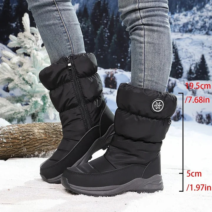 🔥 SAVE $17 |Warm Winter Ankle Booties for Women, Water‑Repellent Non‑Slip Arch Support Faux Fur Lined All‑Day‑Comfort Walking Boots