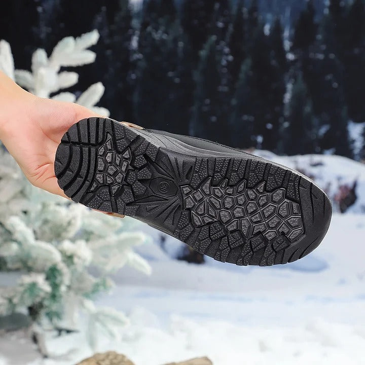 🔥 SAVE $17 |Warm Winter Ankle Booties for Women, Water‑Repellent Non‑Slip Arch Support Faux Fur Lined All‑Day‑Comfort Walking Boots